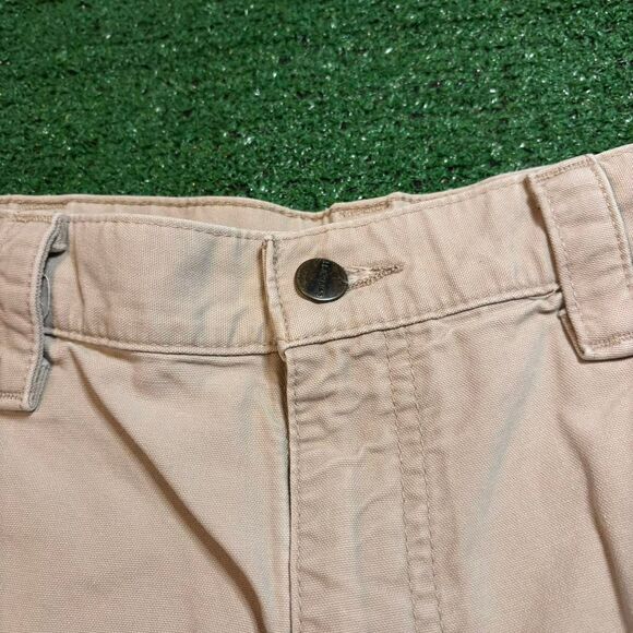 Carhartt Men's Tan and Cream Shorts - Picture 6 of 8
